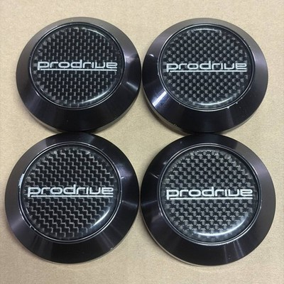 JDM Bridgestone PRODRIVE carbon pattern aluminum center cap 4-individu No Tires