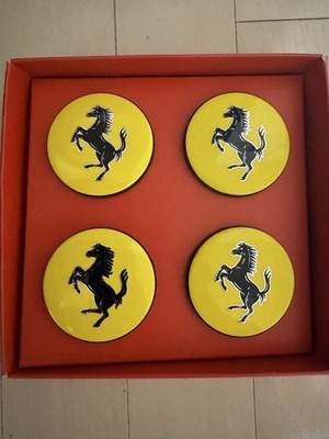 JDM Ferrari 458 Spider Genuine Wheel Center Caps 4 Individual with Ori No Tires