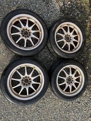 JDM RAYS VOLK RACING CE28N 178J +44 100 5-hole Bronze 4-Book Set Disco No Tires