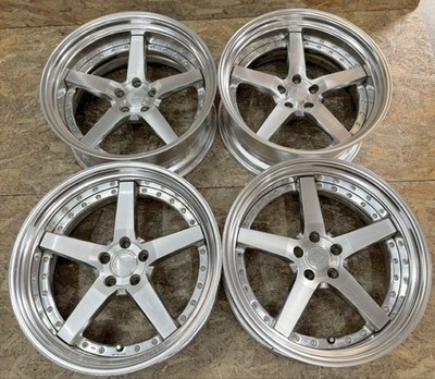 JDM Rare WORK Gnosis GR203 209J-2 9.5J-8 PCD114.3 5-hole 5H Fits Crown No Tires