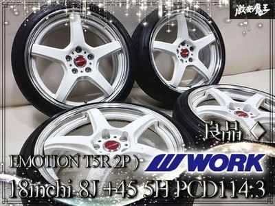 JDM WORK EMOTION / emotion T5R 2P 188J +45 5-hole PCD114.3 Tire Wheel No Tires