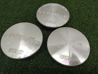 JDM Used SSR Speedster AGLE STRUSSE aluminum wheel center caps 3 piece No Tires