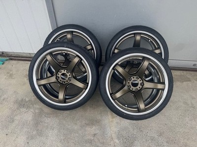 JDM WORK T5R2P 18inch 8.5j+37 4Book No Tires