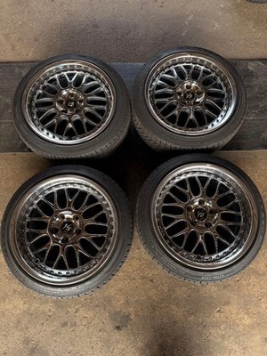 JDM Rare WORK VS-XX 17 Chrome 5-hole 114.3 No Tires