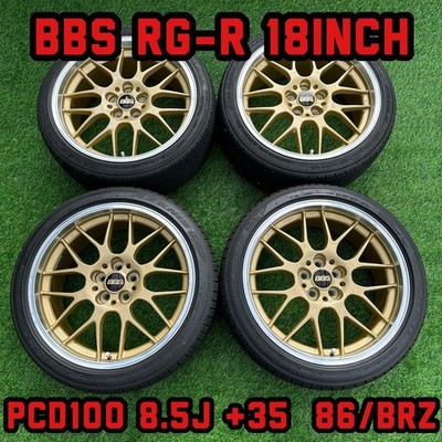 JDM BBS RG-R 188.5J PCD100 5 holes 86 RI-A No Tires