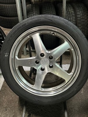 JDM WORK 19-inch aluminum wheels 5-spoke design. No Tires