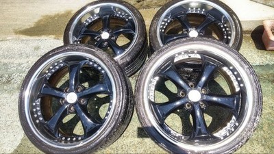 JDM WORK VS-KF 19-inch wheels 4-book set Aristocrat round rare out of No Tires
