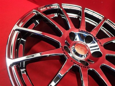JDM Used ENKEI SC03 wheels 4-wheel 8J 17x114.3 bolt pattern 5x114 bolt No Tires - Image 9