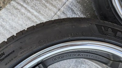 JDM WORK EMOTION T5R 2P 4wheels No Tires 18x8.5+12 A 5x112 Hub57.1 - Image 9