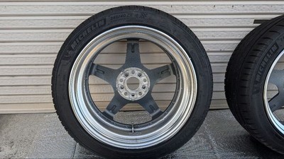 JDM WORK EMOTION T5R 2P 4wheels No Tires 18x8.5+12 A 5x112 Hub57.1 - Image 11
