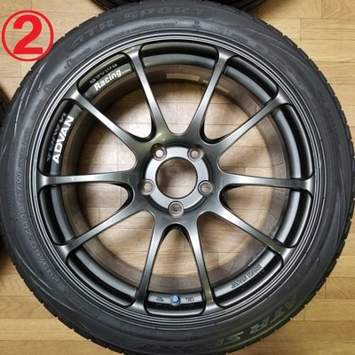 JDM Rare 188.5J +51 PCD114.3 ADVAN Racing RZ WRX STI VAB GVB GRB S4 VA No Tires - Image 3