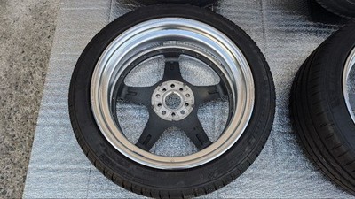 JDM WORK EMOTION T5R 2P 4wheels No Tires 18x8.5+12 A 5x112 Hub57.1 - Image 12