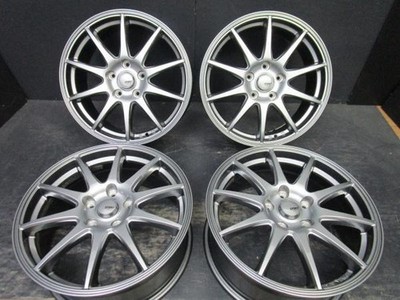 JDM Sport Abelia 7J-17+53 114.3 Gunmetal wheels with Goodyear IceNavi No Tires - Image 2