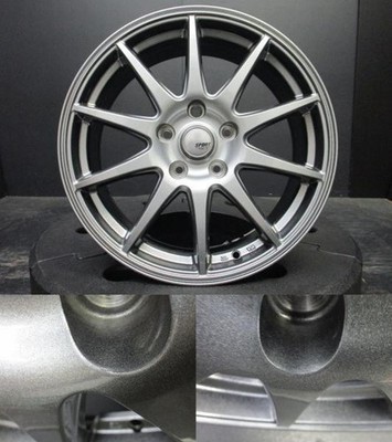 JDM Sport Abelia 7J-17+53 114.3 Gunmetal wheels with Goodyear IceNavi No Tires - Image 4
