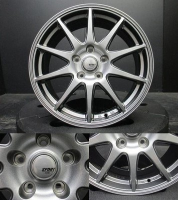 JDM Sport Abelia 7J-17+53 114.3 Gunmetal wheels with Goodyear IceNavi No Tires - Image 5