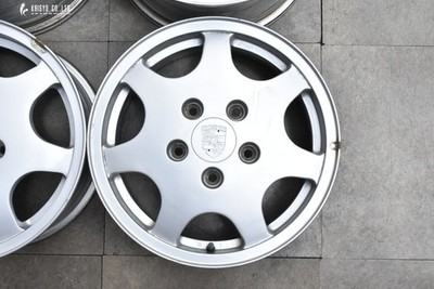 JDM Porsche Type 964 911 Carrera OEM 16in 6J +52.3 8J +52.3 PCD130 9 No Tires - Image 4