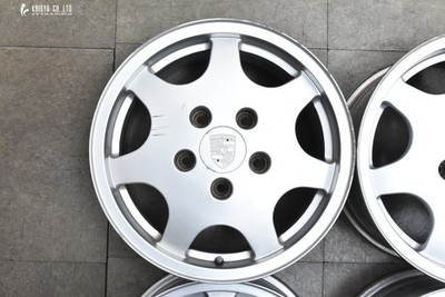 JDM Porsche Type 964 911 Carrera OEM 16in 6J +52.3 8J +52.3 PCD130 9 No Tires - Image 5