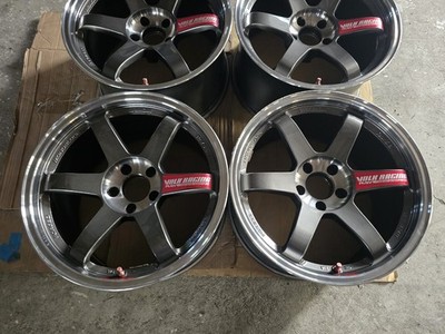 JDM Discontinued RAYS TE37SL 1810J +20 5h 114.3 RX-7 GT-R Skyline Silv No Tires - Image 4