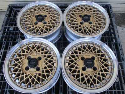 JDM Rare RAYS Engineering Volk Mesh gold 134-hole 100 5.5j 35 USDM Hel No Tires
