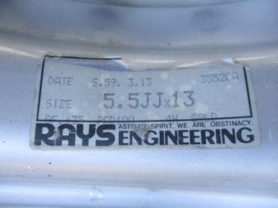 JDM Rare RAYS Engineering Volk Mesh gold 134-hole 100 5.5j 35 USDM Hel No Tires - Image 10