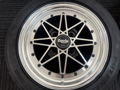 JDM WORK EQUIP03 work Equip14X5.0J/ET+42/4H-100BS Adrenalin RE005 165/ No Tires - Image 2
