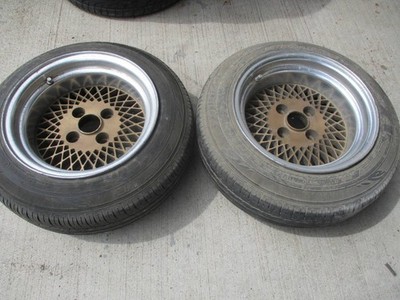 JDM Rare Item Enkei MAG 14in PCD114.3 4-hole 8JJ OFF-10 2Book GX71 Ken No Tires