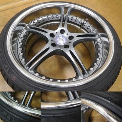 JDM 16-582Beautiful Deep rim SSR WERFEN GT03 19in 10.5J +30 9J +19 car No Tires - 画像 (2)
