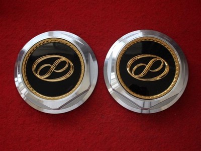 JDM 2 Peyton Place aftermarket used wheel center caps center covers em No Tires