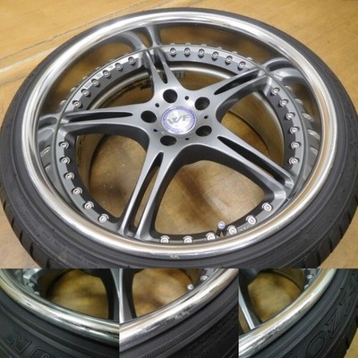 JDM 16-582Beautiful Deep rim SSR WERFEN GT03 19in 10.5J +30 9J +19 car No Tires - 画像 (4)
