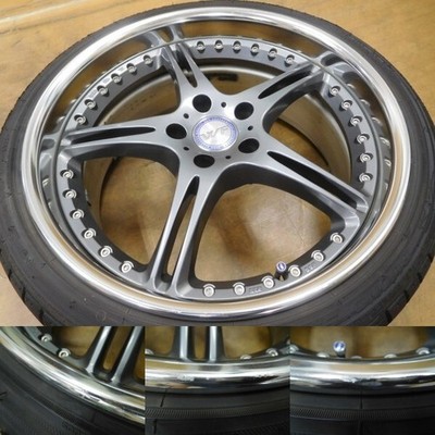 JDM 16-582Beautiful Deep rim SSR WERFEN GT03 19in 10.5J +30 9J +19 car No Tires - 画像 (6)