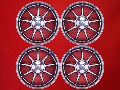 JDM Lightweight 7.7kg ENKEI PF09 Used Wheels 4-Bolt 7J 17PCD100 4-Hole No Tires