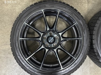 JDM Excellent TreadWedssports SA-25R 17in 7.5J 48 PCD100 Yokohama IceG No Tires - 画像 (3)