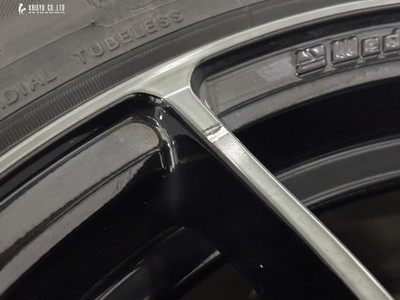 JDM Excellent TreadWedssports SA-25R 17in 7.5J 48 PCD100 Yokohama IceG No Tires - 画像 (8)