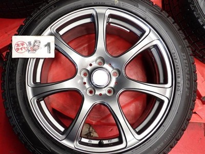 JDM 4BookSETDunlop Winter Maxx WM02 245/45R18 96Q 7-spoke aluminum whe No Tires - Image 5