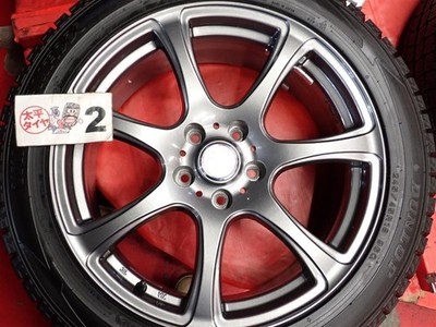 JDM 4BookSETDunlop Winter Maxx WM02 245/45R18 96Q 7-spoke aluminum whe No Tires - Image 6