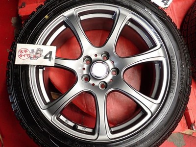 JDM 4BookSETDunlop Winter Maxx WM02 245/45R18 96Q 7-spoke aluminum whe No Tires - Image 8