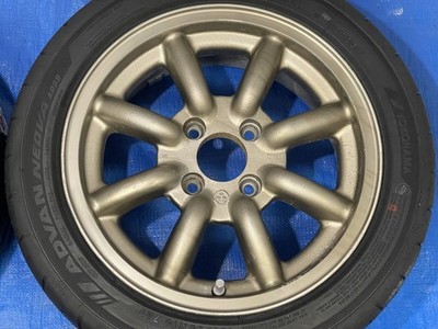 JDM Rare WATANABE RS8 RS-8 spoke 14_6J+35_100/4 Advan AD09:165/55R14 a No Tires - Image 3