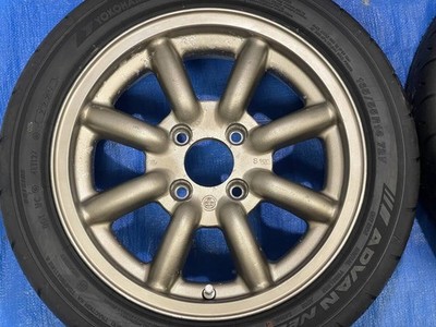 JDM Rare WATANABE RS8 RS-8 spoke 14_6J+35_100/4 Advan AD09:165/55R14 a No Tires - Image 4