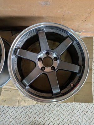 JDM TE37SL 10J+20 18114.3 5h GTR Size Silvia Doriketsu RAYS Volk Racin No Tires - Image 4