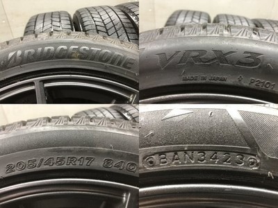 JDM BS BLIZZAK VRX3 205/45R17Winter Tires POTENZA SW010 177J 4HPCD100+ No Tires - Image 10