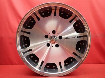 JDM Used Amistad Zeros wheels deep rims 4Book 8.5/9.5J 19PCD114.3 5x + No Tires - Image 8