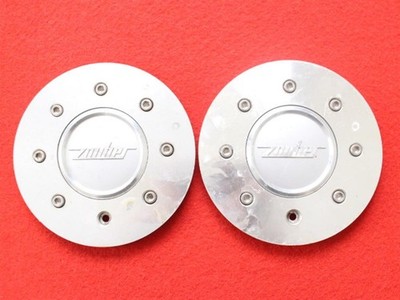 JDM Two used Zauber aftermarket wheel center caps center covers emblem No Tires