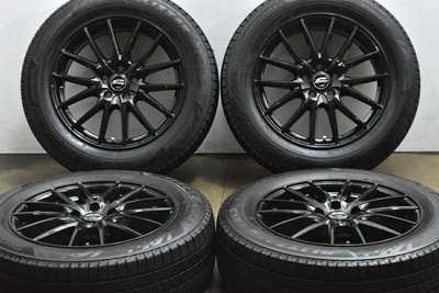 JDM Used MID wheel set 4-piece set 187.0J x 18 +50 PCD 114.3 225/60R18 No Tires - 画像 (2)