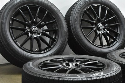 JDM Used MID wheel set 4-piece set 187.0J x 18 +50 PCD 114.3 225/60R18 No Tires - 画像 (3)