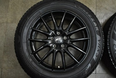 JDM Used MID wheel set 4-piece set 187.0J x 18 +50 PCD 114.3 225/60R18 No Tires - 画像 (4)