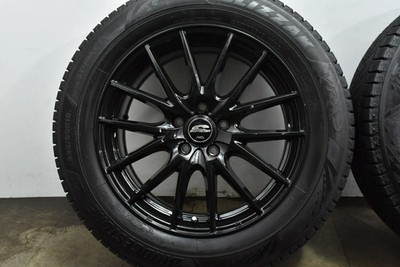 JDM Used MID wheel set 4-piece set 187.0J x 18 +50 PCD 114.3 225/60R18 No Tires - 画像 (7)