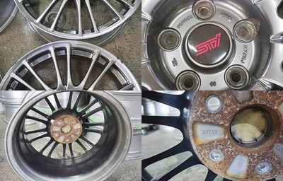 JDM Forged Subaru BBS RV739 WRX STI genuine optional 18-inch 8.5J +55 No Tires - Image 9