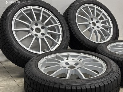 JDM Weds IRVINE F01 17in 7.5J +27 PCD112 Goodyear Ice Navi 8 225/50R17 No Tires - Image 2