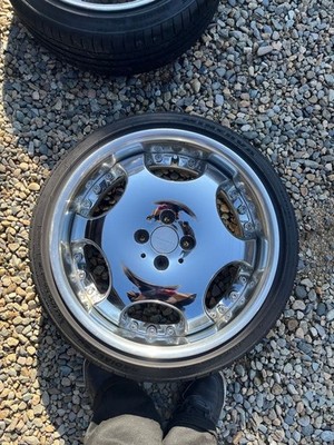 JDM AME Sharen Dish 17x8J (No Tires) - 画像 (2)