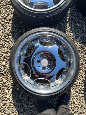 JDM AME Sharen Dish 17x8J (No Tires) - 画像 (3)